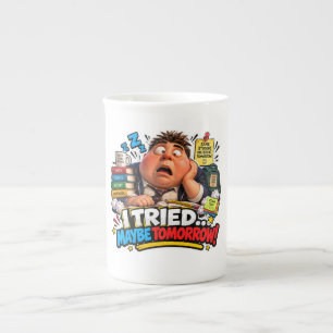 Funny Characters Back to School Balloon Bone China Mug