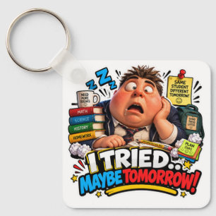 Funny Characters Back to School Balloon Keychain