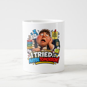 Funny Characters Back to School Balloon Large Coffee Mug