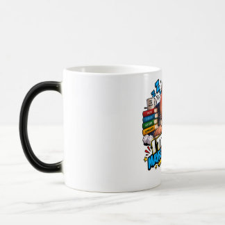 Funny Characters Back to School Balloon Magic Mug