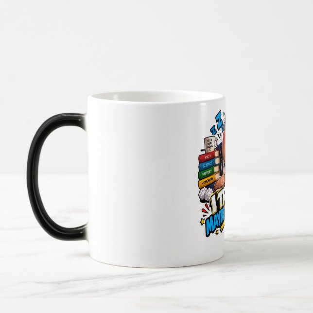 Funny Characters Back to School Balloon Magic Mug (Left)