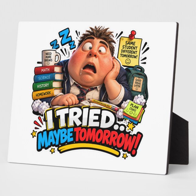 Funny Characters Back to School Balloon Plaque (Side)