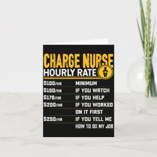 Funny Charge Nurse Hourly Rate - Rn Registered Card