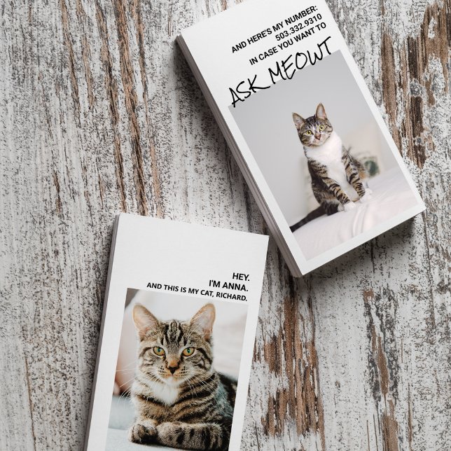 Funny Chat Pun Dating Cartes de visite (Créateur téléchargé)