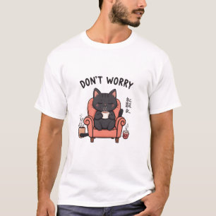 Funny Chat T-Shirt Retro Chat Mème de chat Tee Cha