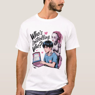 Funny Chatbot Companion Ai Memes Controlling Love T-Shirt