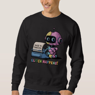 🤖Funny Chatbot Developer Glitch Happens Meme Sweatshirt