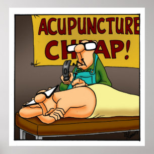 Funny "Cheap Acupuncture" Poster