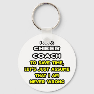 Funny Cheer Coach T-Shirts and Gifts Keychain