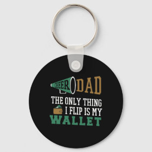 Funny Cheer Dad Cheerleading Gift For Men Fathers  Keychain