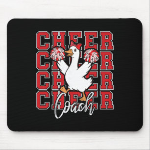 Funny Cheer Goose Coach Red Coquette Bow Sport Che Mouse Pad