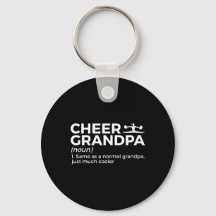 Funny Cheer Grandpa Definition Cheerleading  Keychain