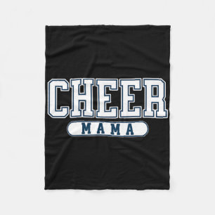 Funny Cheer Mom Cheerleading For Cheerleader Squad Fleece Blanket