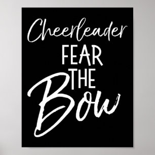 Funny Cheer Team Gift Matching Cheerleader Fear Th Poster