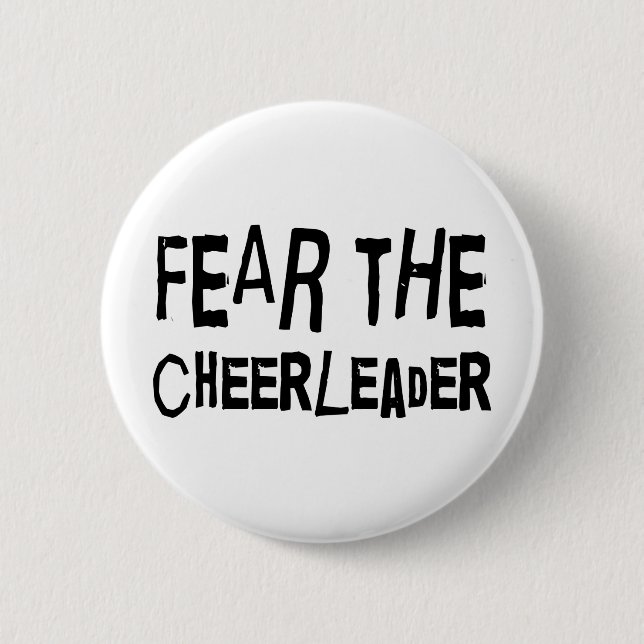 Funny Cheerleader 2 Inch Round Button (Front)