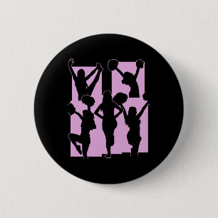 Funny Cheerleader Cheering Acrotic Enthusiast Chee 2 Inch Round Button