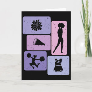 Funny Cheerleader Cheering Acrotic Enthusiast Chee Card