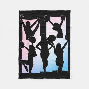 Funny Cheerleader Cheering Acrotic Enthusiast Chee Fleece Blanket