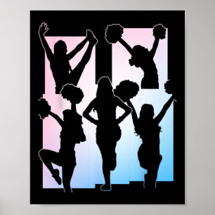 Funny Cheerleader Cheering Acrotic Enthusiast Chee Poster
