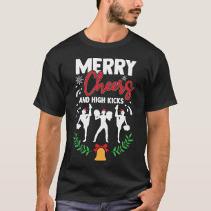 Funny Cheerleader Christmas Cheerleading Gifts T-Shirt