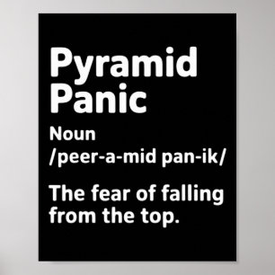 Funny Cheerleader Definition Pyramid Panic Team Gy Poster