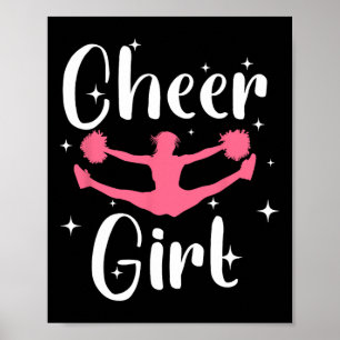 Funny Cheerleader Design For Girls Teen Women Chee Poster