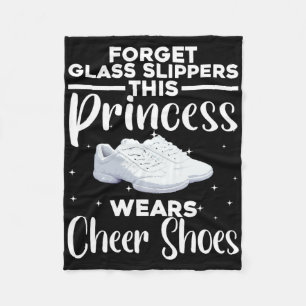 Funny Cheerleader Design For Girls Women Cheerlead Fleece Blanket