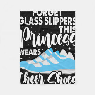 Funny Cheerleader Design For Girls Women Cheerlead Fleece Blanket