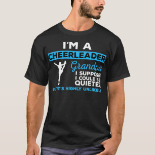 Funny Cheerleader Grandpa Gift T-Shirt