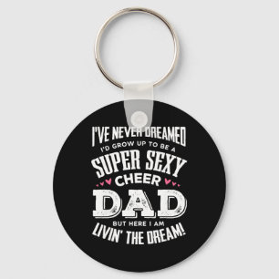 Funny Cheerleading Dad Father Cheer Dad Keychain
