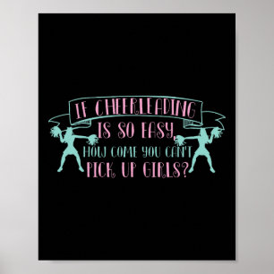 Funny Cheerleading Design For Men And University S Poster