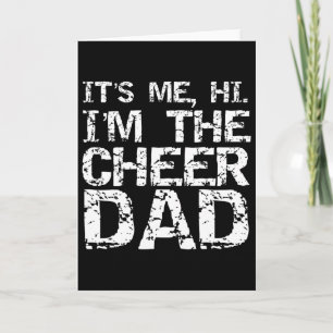 Funny Cheerleading Father Gift It's Me Hi I'm The  Card