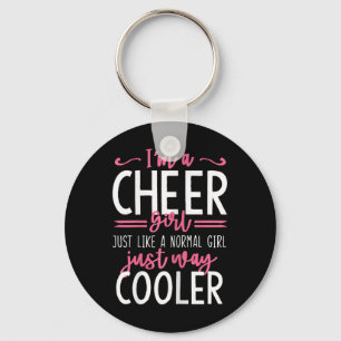 Funny Cheerleading Girls Cheer Girl Keychain