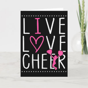 Funny Cheerleading Girls Women Cheer Mom Cheerlead Card