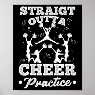 Funny Cheerleading Graphic For Cheer Girl Women Ch Poster