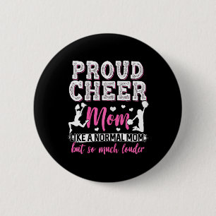 Funny Cheerleading Mom Cheer Mom _1 2 Inch Round Button
