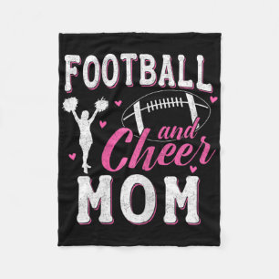 Funny Cheerleading Mom Footll And Cheer Mom _1 Fleece Blanket