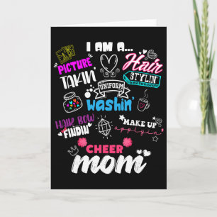 Funny Cheerleading Mom For Cheer Moms Cheer Squad Card