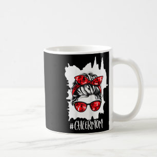 Funny Cheerleading Mom Messy Bun Cheer Mom _1 Coffee Mug