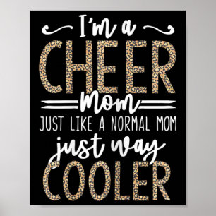 Funny Cheerleading Mother Leopard Cheetah Print Ch