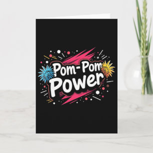 Funny Cheerleading Quote Gift Power Card