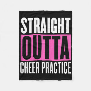 Funny Cheerleading Saying Cheer Practice Cheer Gir Fleece Blanket