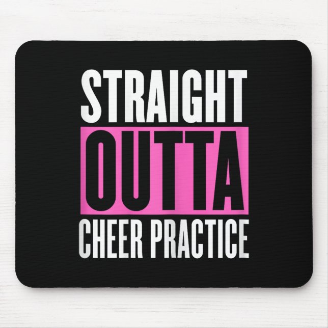 Funny Cheerleading Saying Cheer Practice Cheer Gir Mouse Pad (Front)