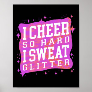 Funny Cheerleading Tie Tie Dye Cheer Girls Cheer M Poster