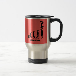 Funny cheerleading travel mug