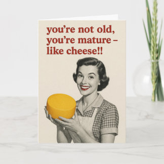 Funny cheese Birthday card 
