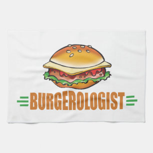 Funny Cheeseburger Kitchen Towel