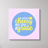 Funny Cheesy But Grate Pastel Colour Wall Art