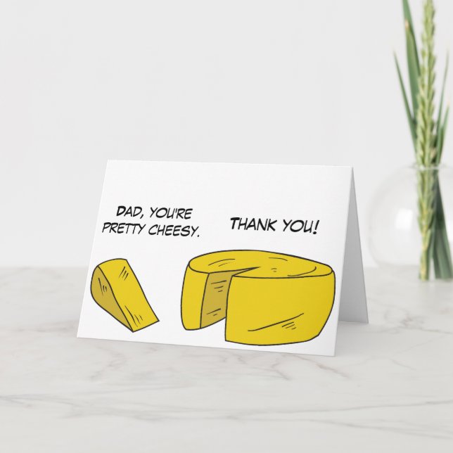 Funny Cheesy Father's Day Card (Front)