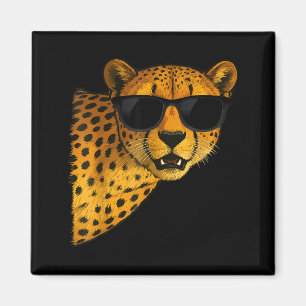 Funny Cheetah Art For Men Women Kids Animal Safari Magnet